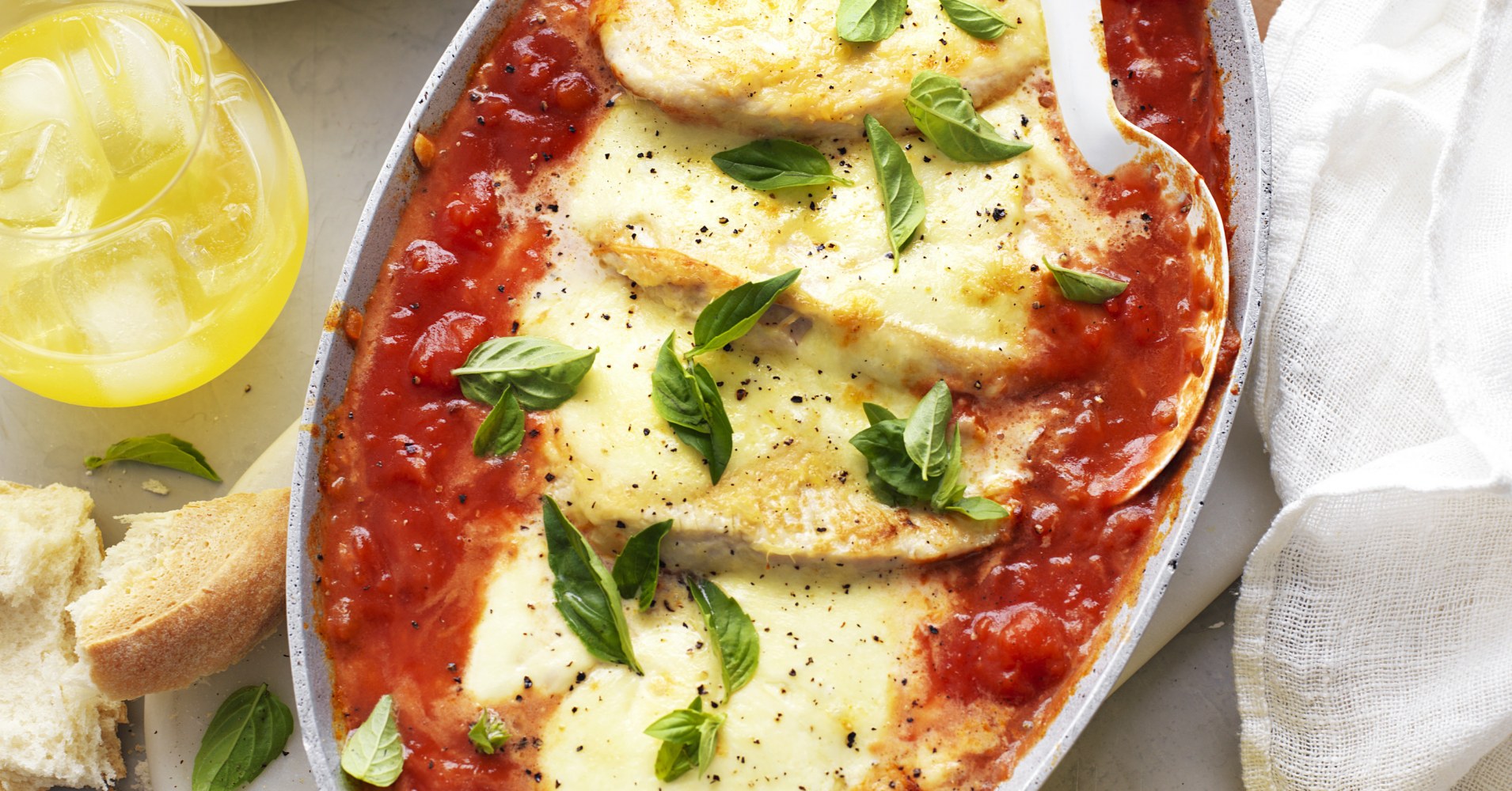 Italian Chicken Parmigiana Recipe | myfoodbook | Easy baked parmigiana recipe